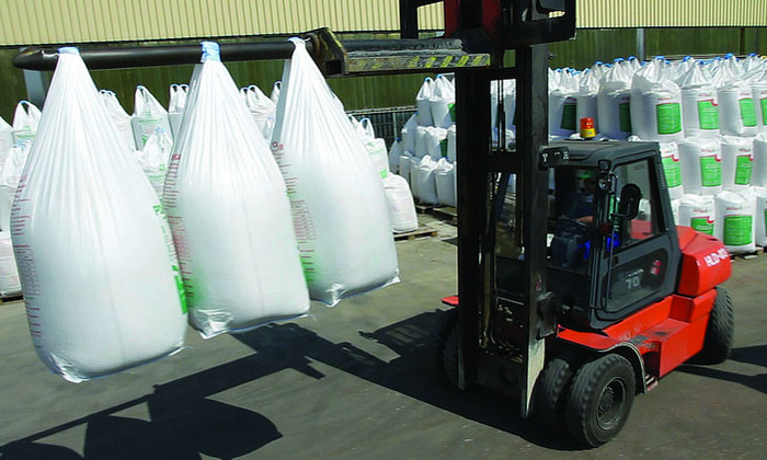 Example of a counterbalance forklift at work